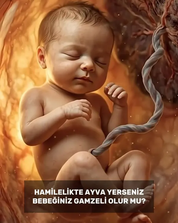 Anne karnındaki bebek illüstrasyonu: Hamilelikte ayva yerseniz bebeğiniz gamzeli olur mu?